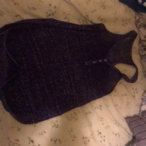 Purple sheer tank top size small